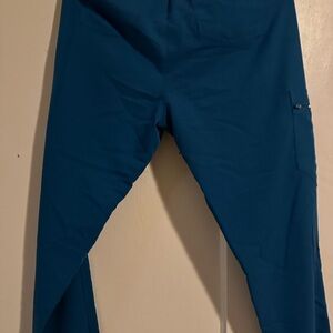 Blue Straight-Leg Pants